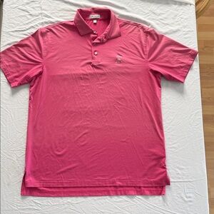 Peter Millar Vibrant Pink Polo Size‎ L